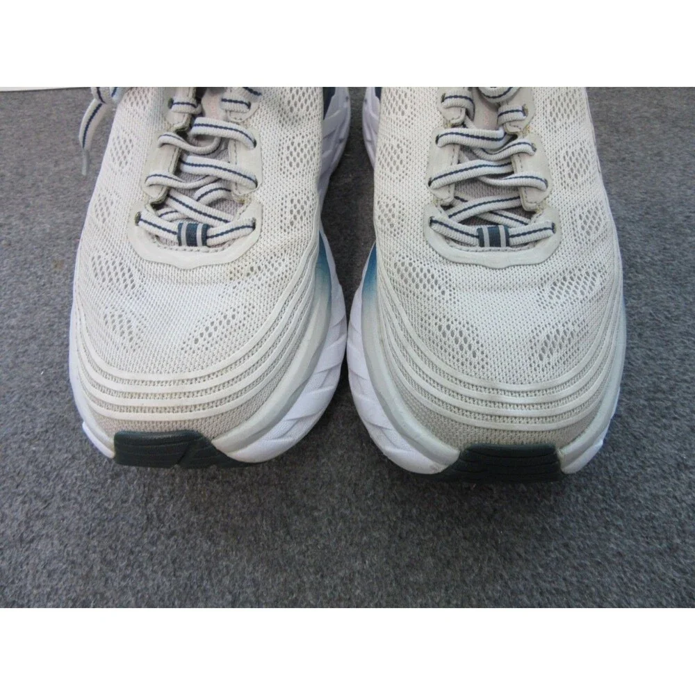 Hoka One One Bondi 6 Womens Size 7.5 Gray Blue Running Shoes Athletic FE1220B